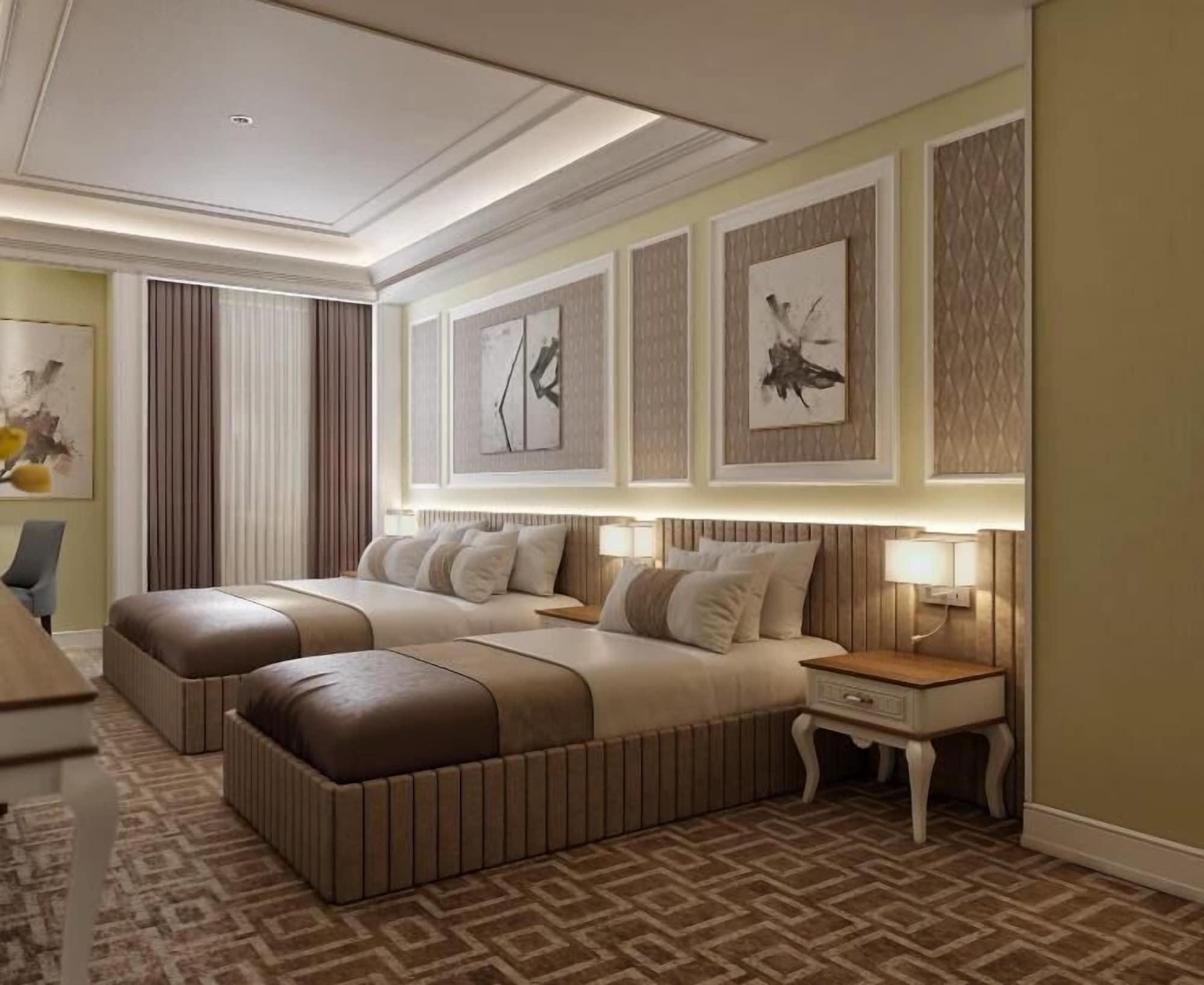 Theatrum Hotel Baku Exterior foto A 3D rendering of a hotel room